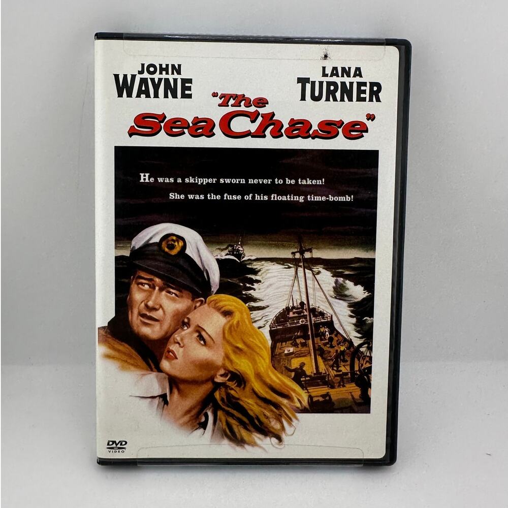 The Sea Chase DVD John Wayne Lana Turner 1955 WWII War Drama Widescreen